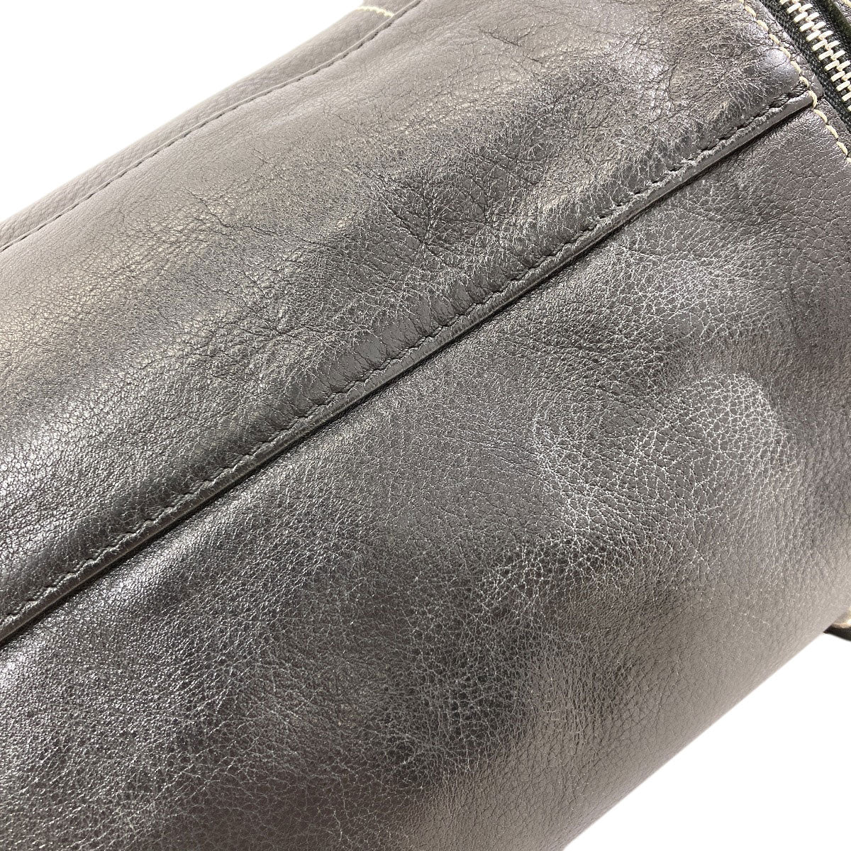 Longchamp logo Handbag Leather Ladies [Used]