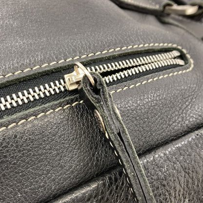 Longchamp logo Handbag Leather Ladies [Used]