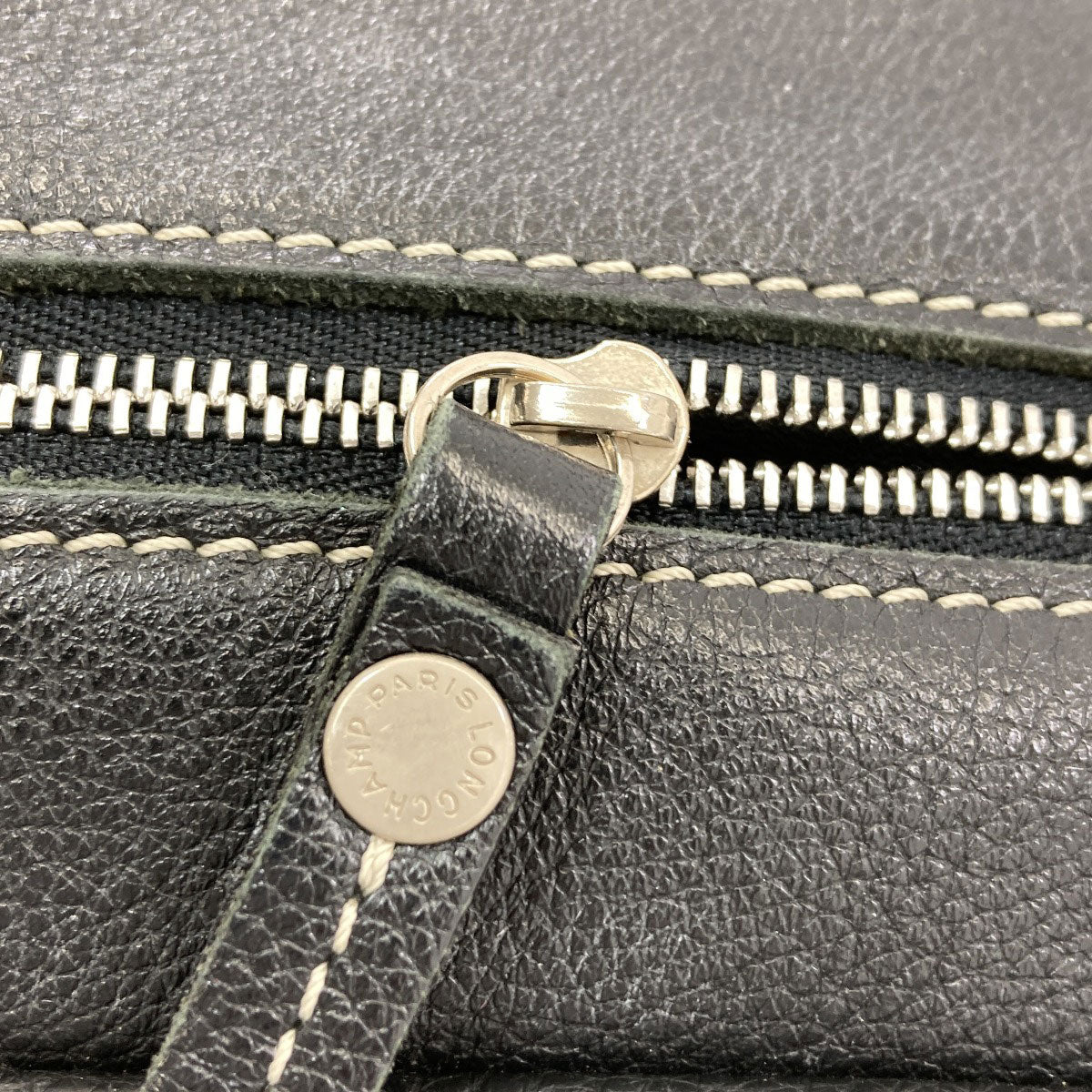 Longchamp logo Handbag Leather Ladies [Used]