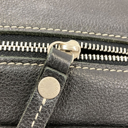 Longchamp logo Handbag Leather Ladies [Used]