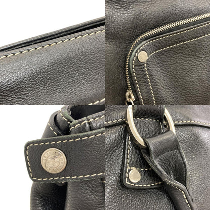 Longchamp logo Handbag Leather Ladies [Used]