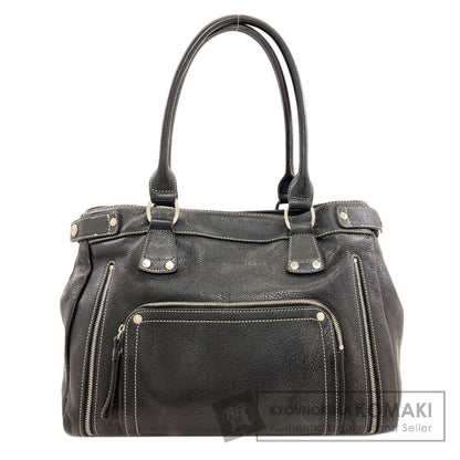 Longchamp logo Handbag Leather Ladies [Used]