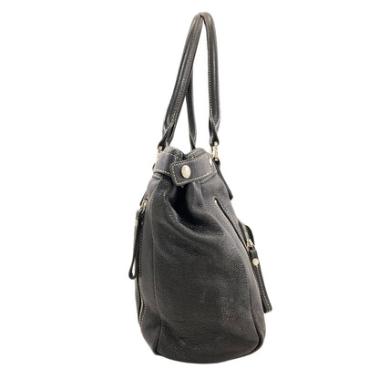 Longchamp logo Handbag Leather Ladies [Used]