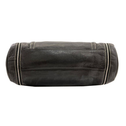 Longchamp logo Handbag Leather Ladies [Used]