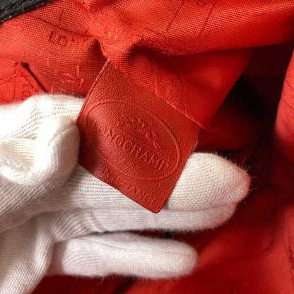 Longchamp logo Handbag Leather Ladies [Used]