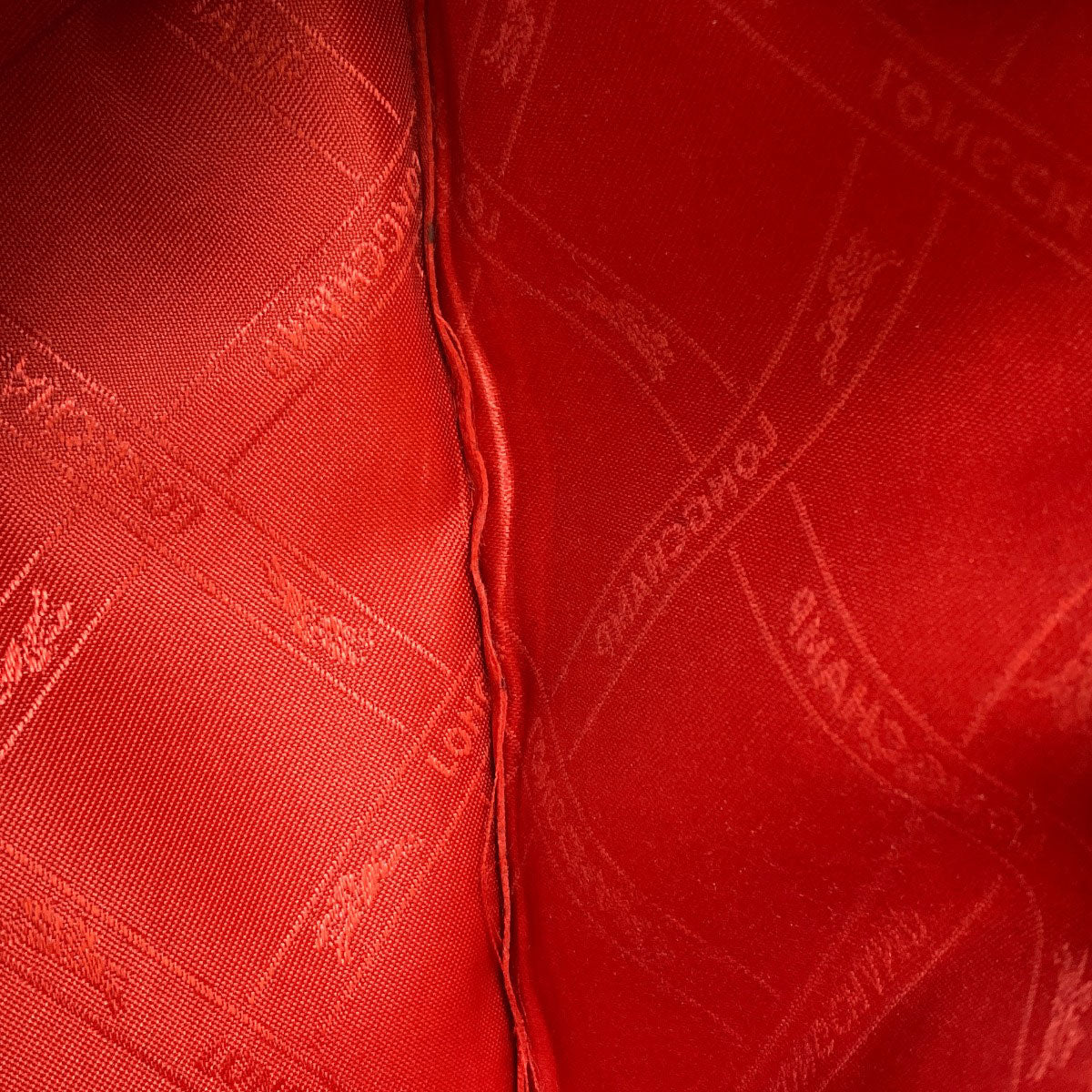 Longchamp logo Handbag Leather Ladies [Used]