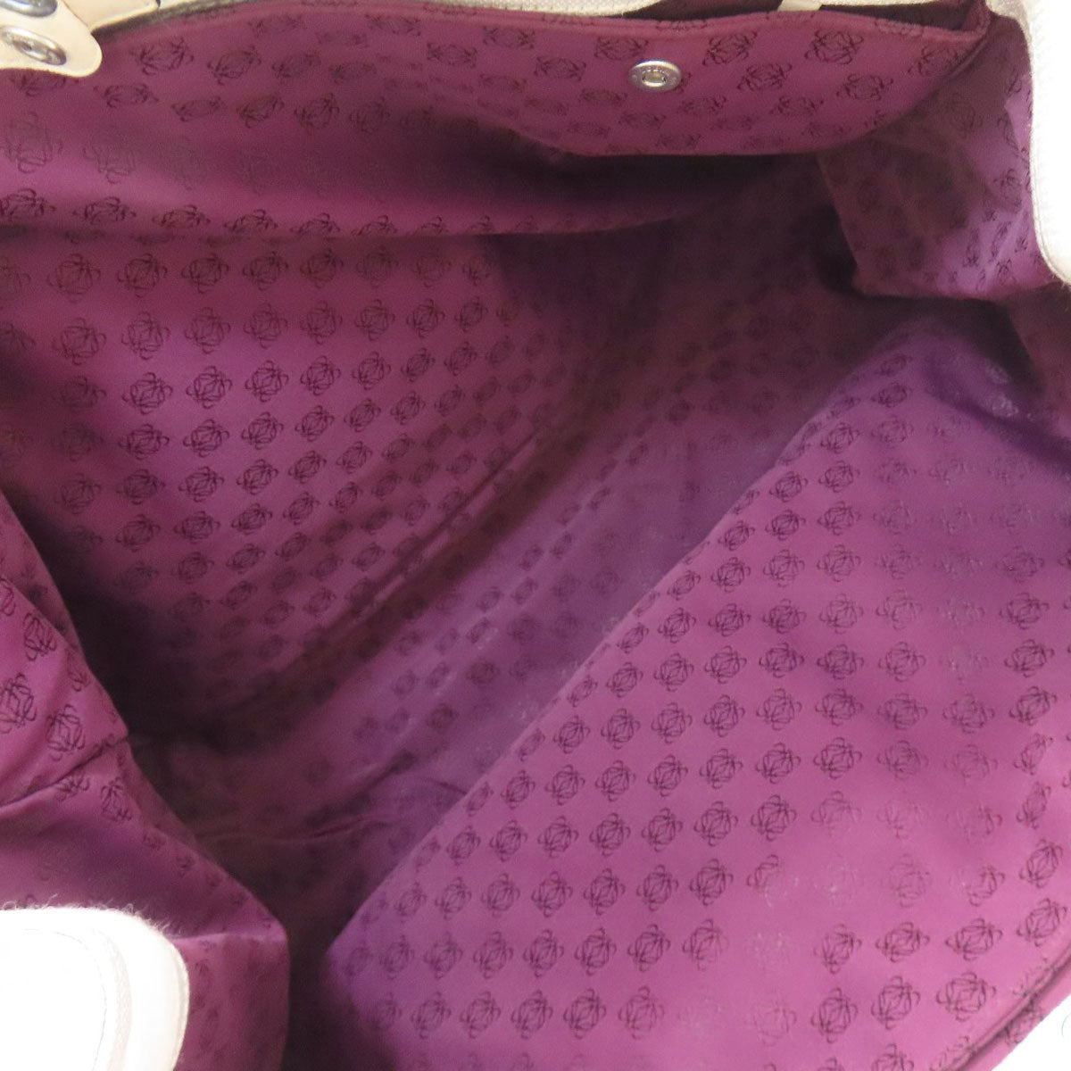 LOEWE Anagram Button Tote Bag Canvas Ladies [Used]