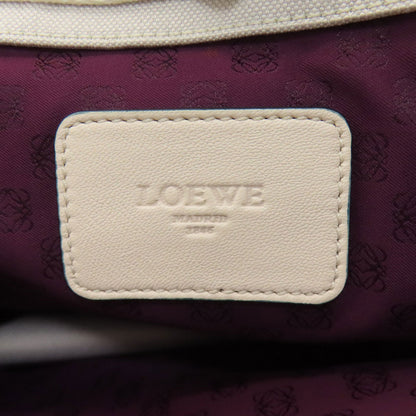 LOEWE Anagram Button Tote Bag Canvas Ladies [Used]