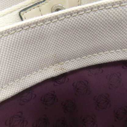 LOEWE Anagram Button Tote Bag Canvas Ladies [Used]