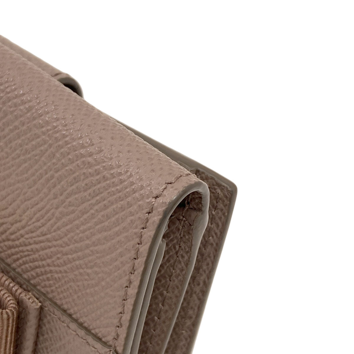 Salvatore Ferragamo Vara ribbon Bifold Wallet with Coin Pocket Leather Ladies [Used]