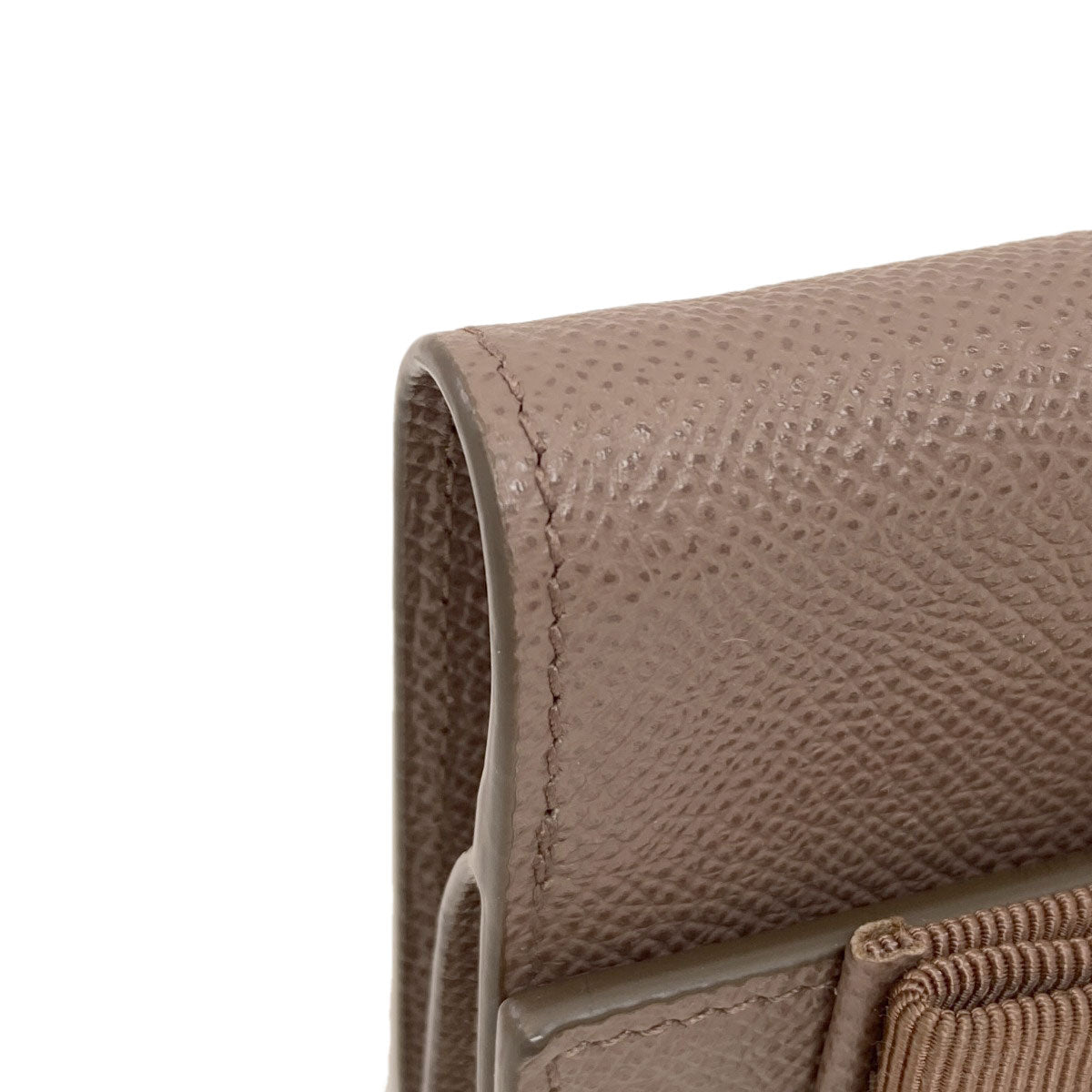 Salvatore Ferragamo Vara ribbon Bifold Wallet with Coin Pocket Leather Ladies [Used]