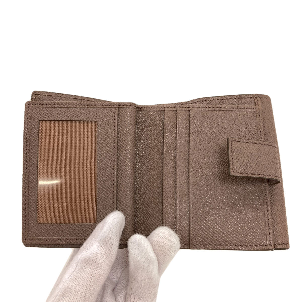 Salvatore Ferragamo Vara ribbon Bifold Wallet with Coin Pocket Leather Ladies [Used]