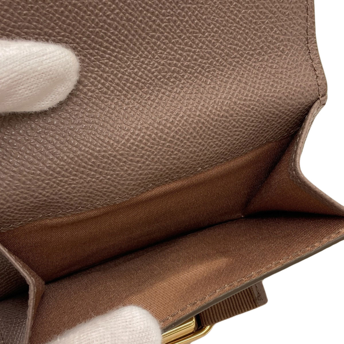 Salvatore Ferragamo Vara ribbon Bifold Wallet with Coin Pocket Leather Ladies [Used]