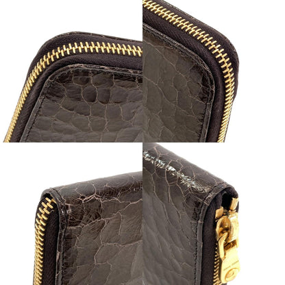 MIUMIU Embossing Long wallet (with coin pocket) Leather Ladies [Used]