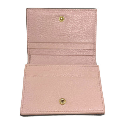 GUCCI 460185 Animalier Bee Bifold Wallet with Coin Pocket Leather Ladies [Used]