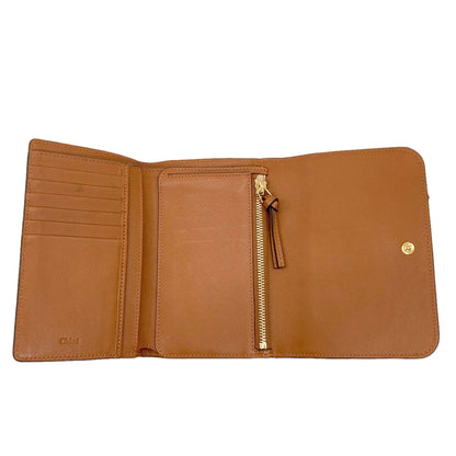 CHLOE Alphabet Long wallet (with coin pocket) Leather Ladies [Used]