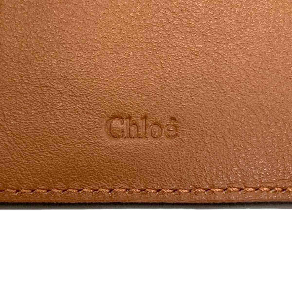 CHLOE Alphabet Long wallet (with coin pocket) Leather Ladies [Used]