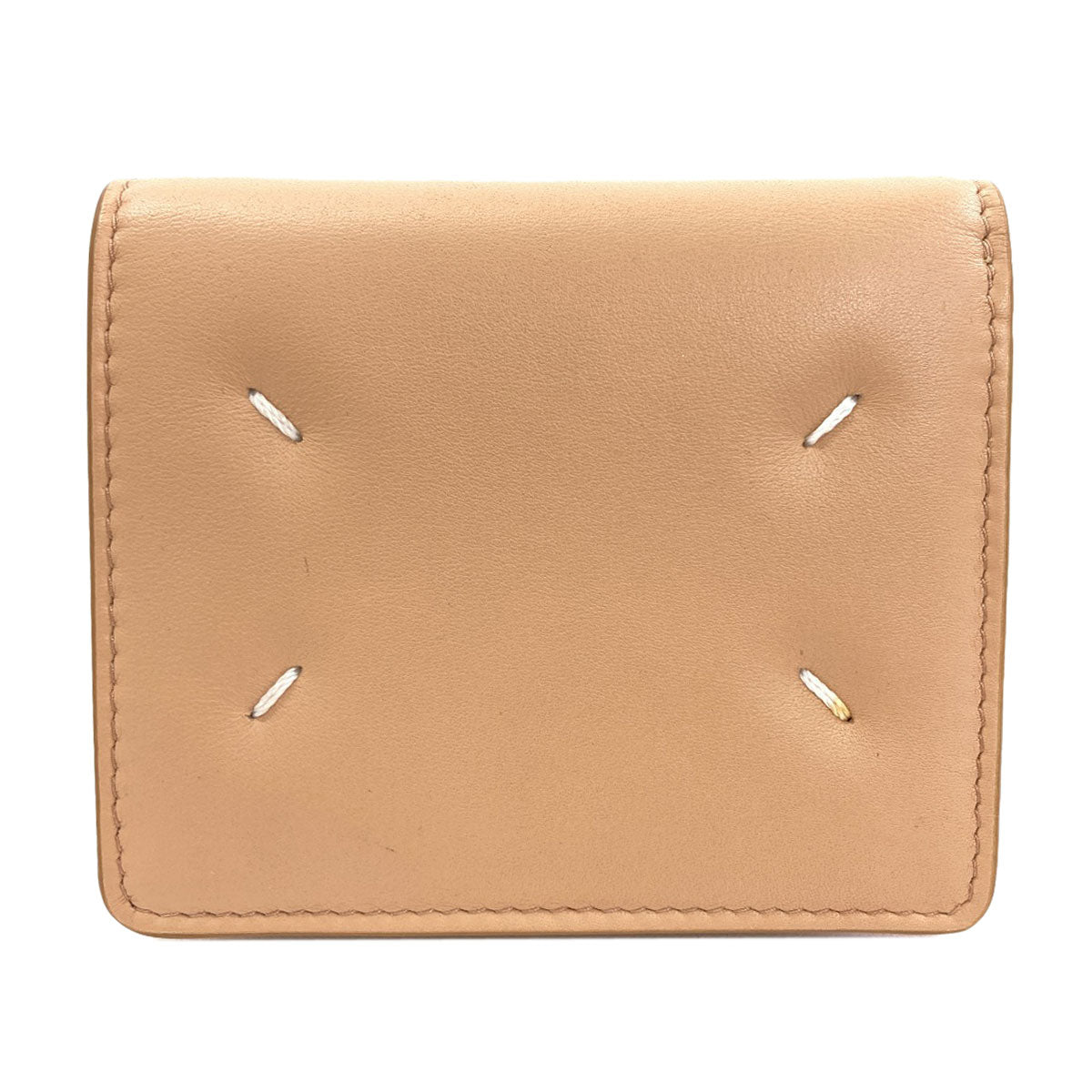 MaisonMargiela logo Bifold Wallet with Coin Pocket Leather Ladies [Used]