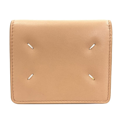 MaisonMargiela logo Bifold Wallet with Coin Pocket Leather Ladies [Used]