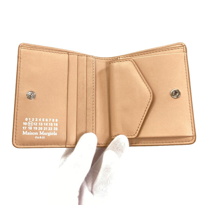 MaisonMargiela logo Bifold Wallet with Coin Pocket Leather Ladies [Used]