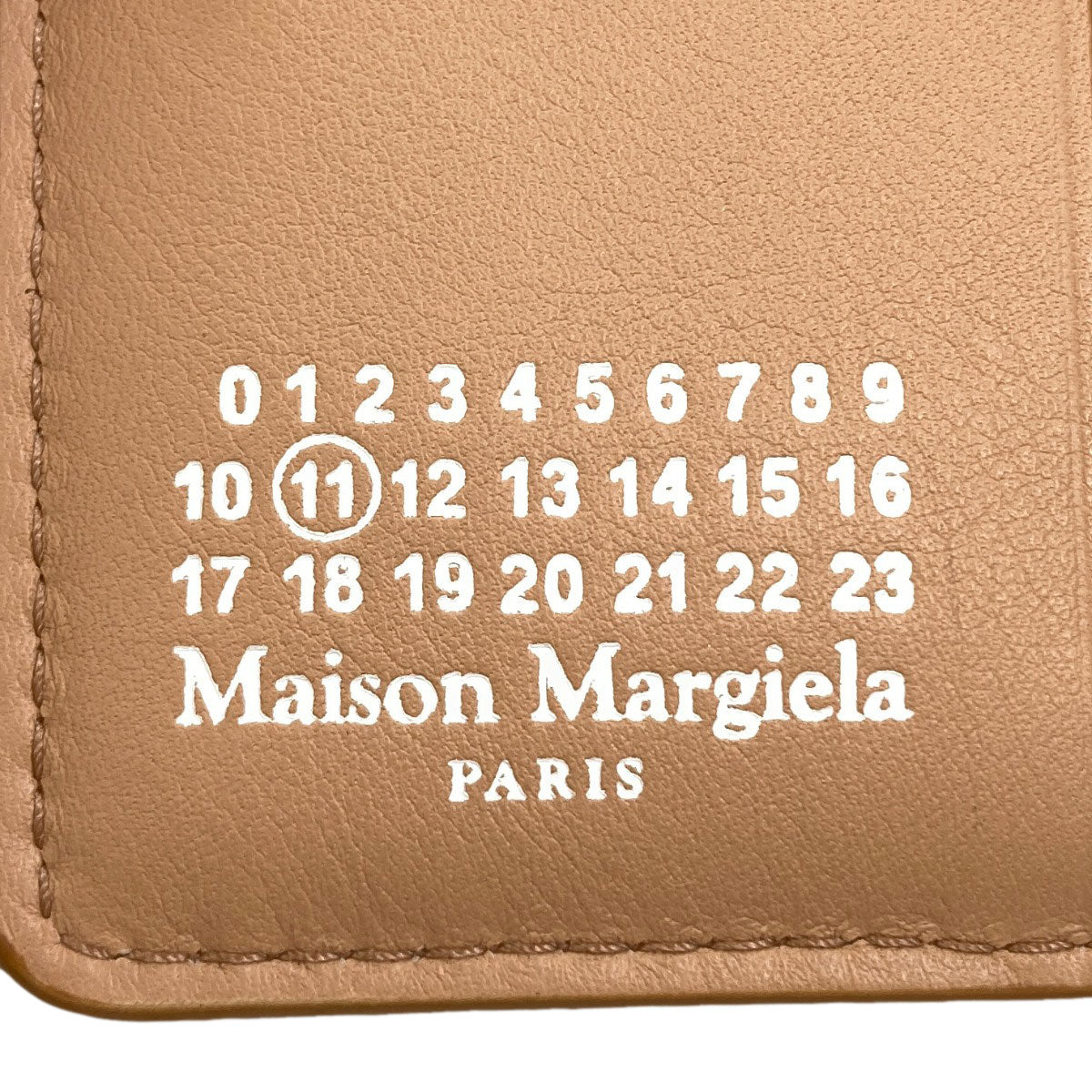 MaisonMargiela logo Bifold Wallet with Coin Pocket Leather Ladies [Used]