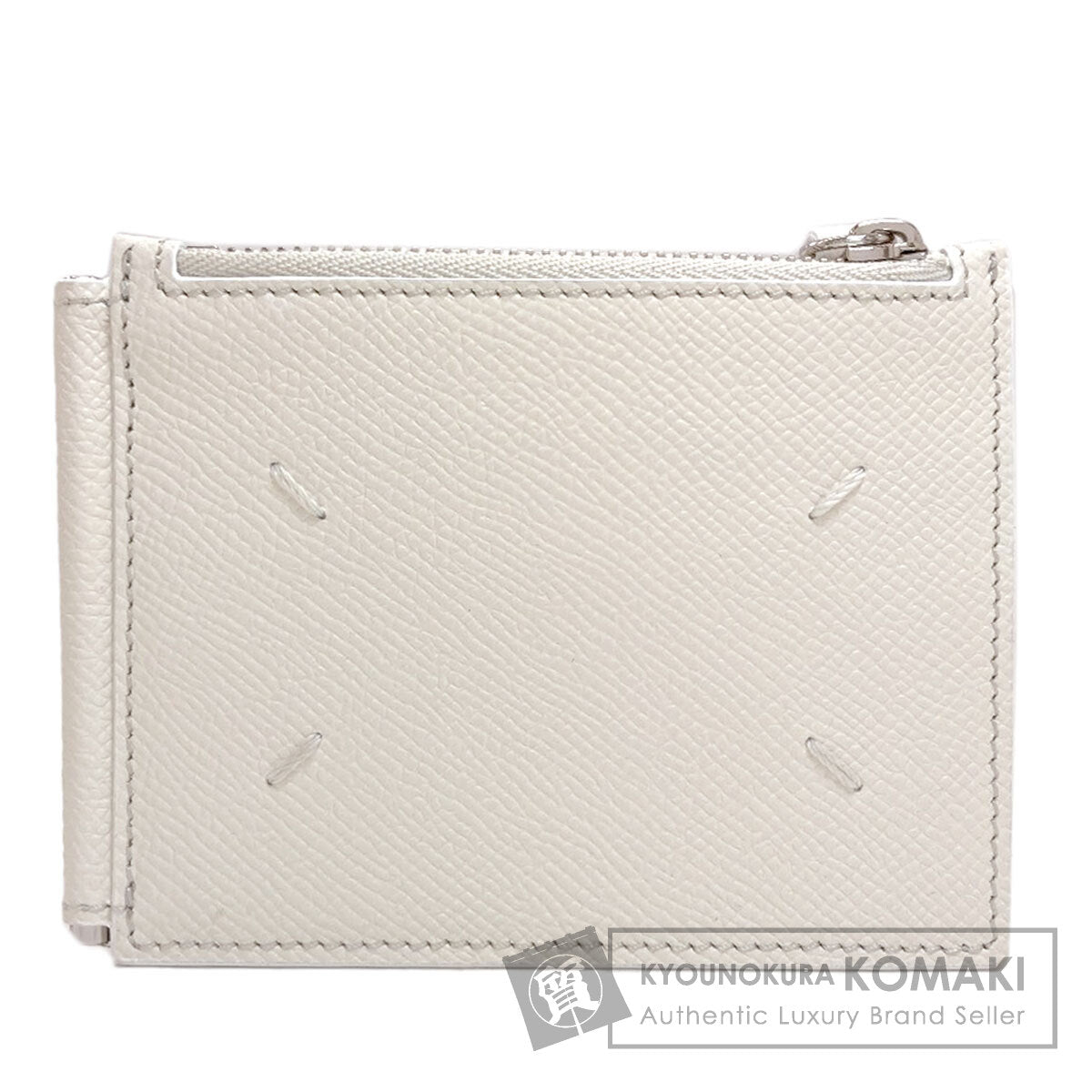 MaisonMargiela 4 stitches Bifold Wallet with Coin Pocket Leather Ladies [Used]