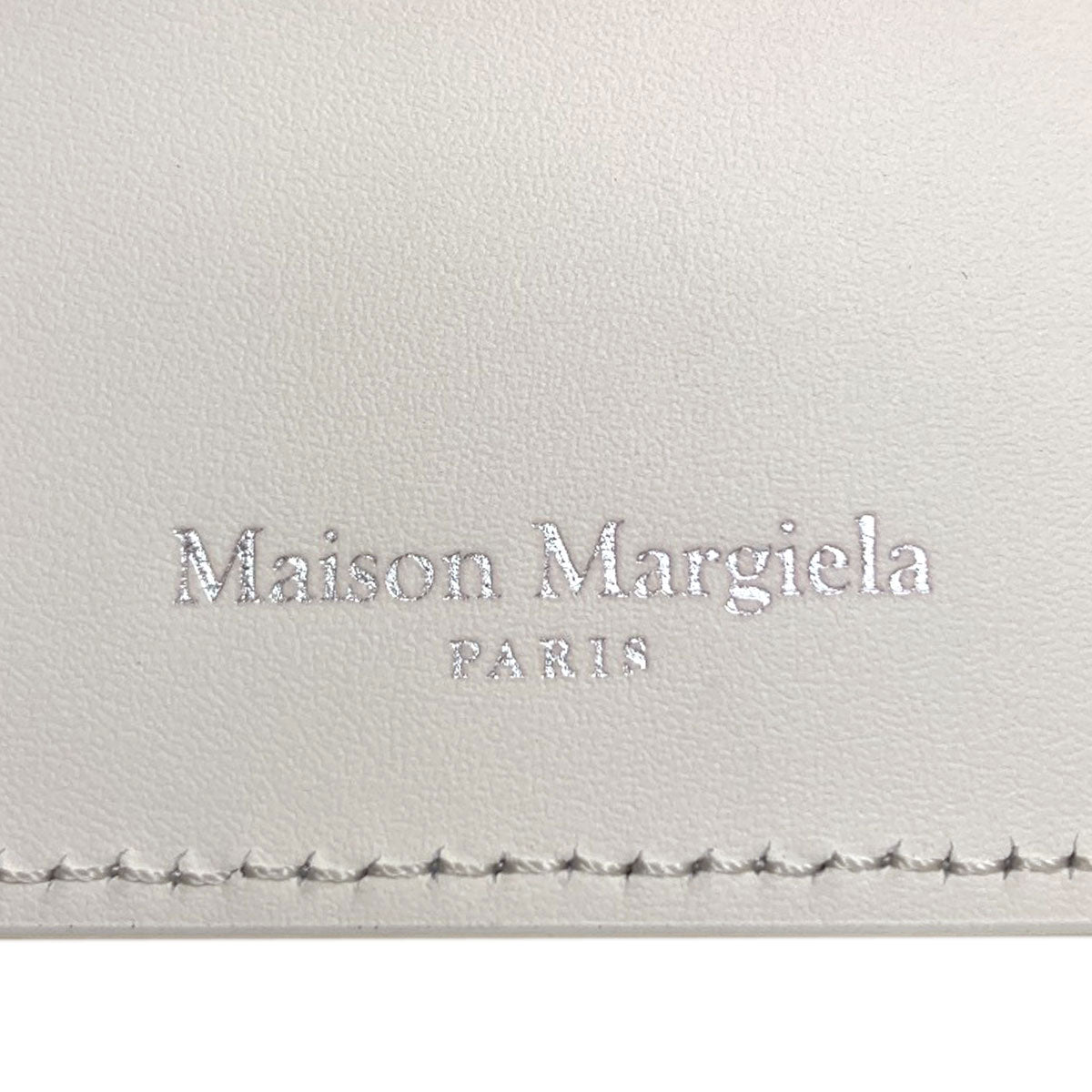 MaisonMargiela 4 stitches Bifold Wallet with Coin Pocket Leather Ladies [Used]