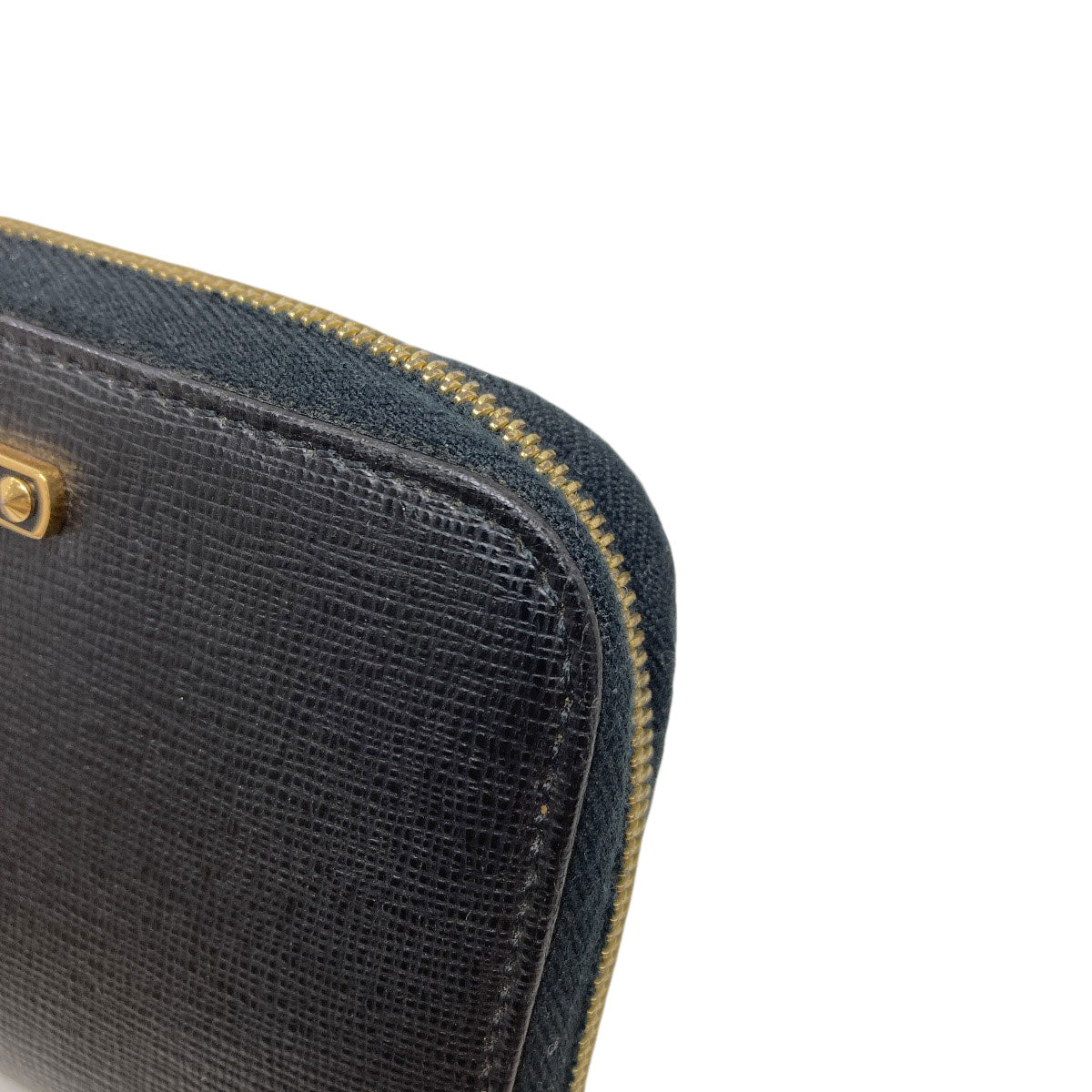 FENDI logo Card Case Leather Ladies [Used]