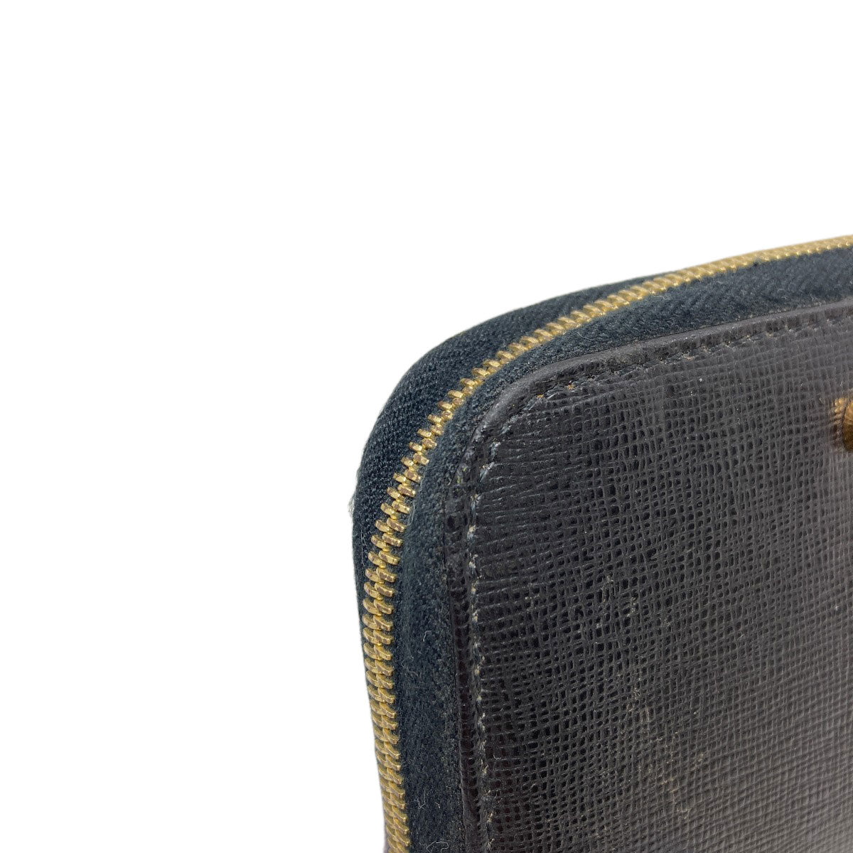 FENDI logo Card Case Leather Ladies [Used]