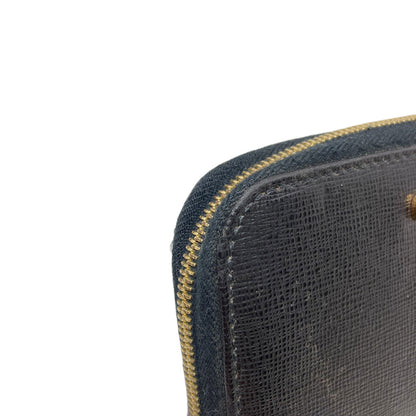 FENDI logo Card Case Leather Ladies [Used]