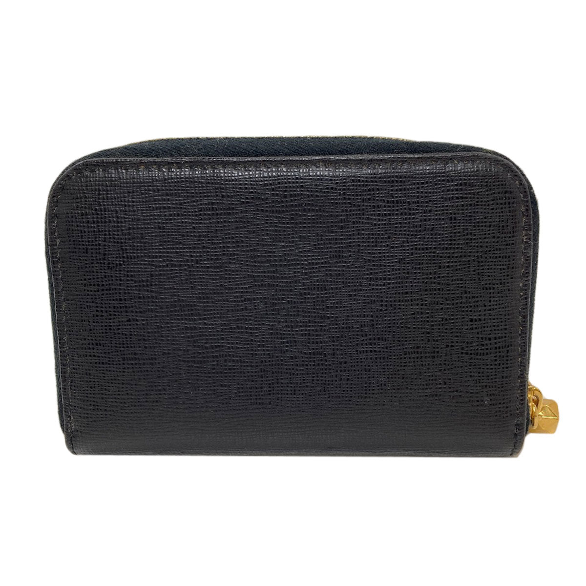 FENDI logo Card Case Leather Ladies [Used]