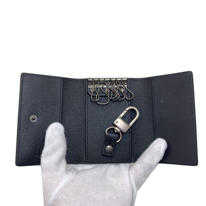 Dunhill logo key holder Leather mens [Used]