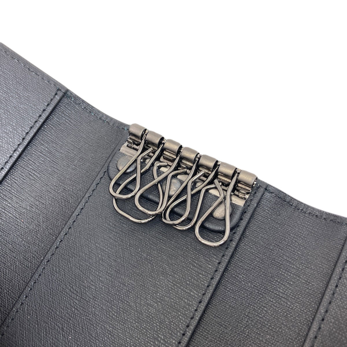 Dunhill logo key holder Leather mens [Used]
