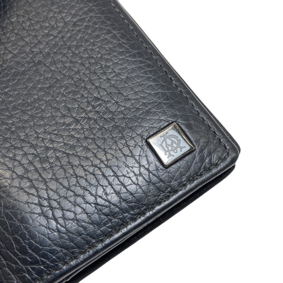 Dunhill Logo Hardware Card Case Leather mens [Used]