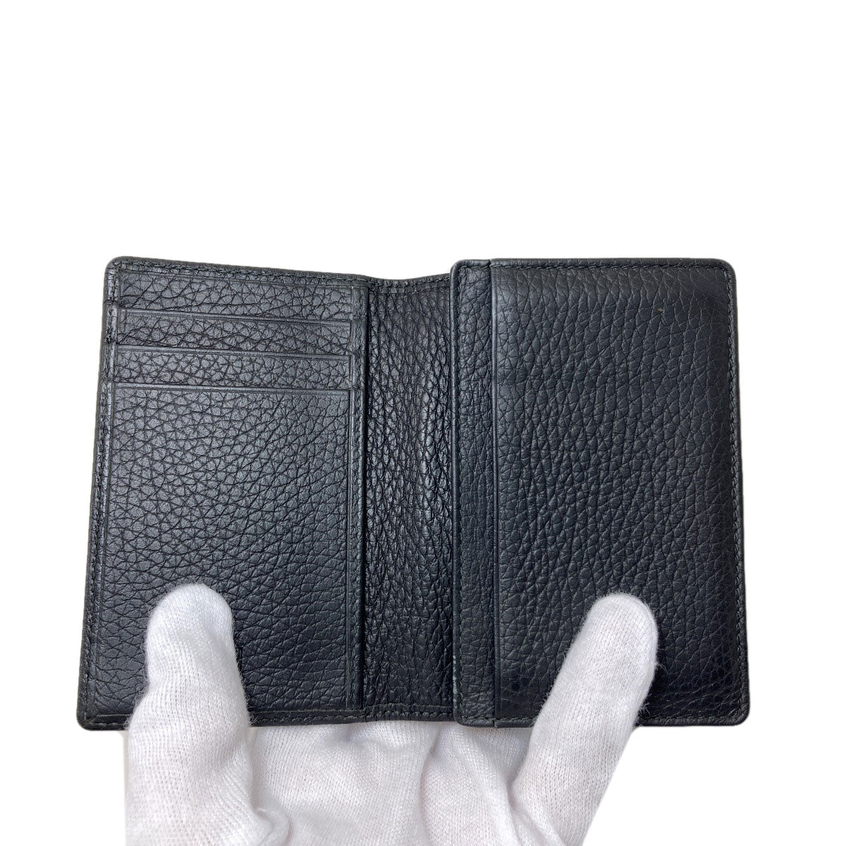 Dunhill Logo Hardware Card Case Leather mens [Used]