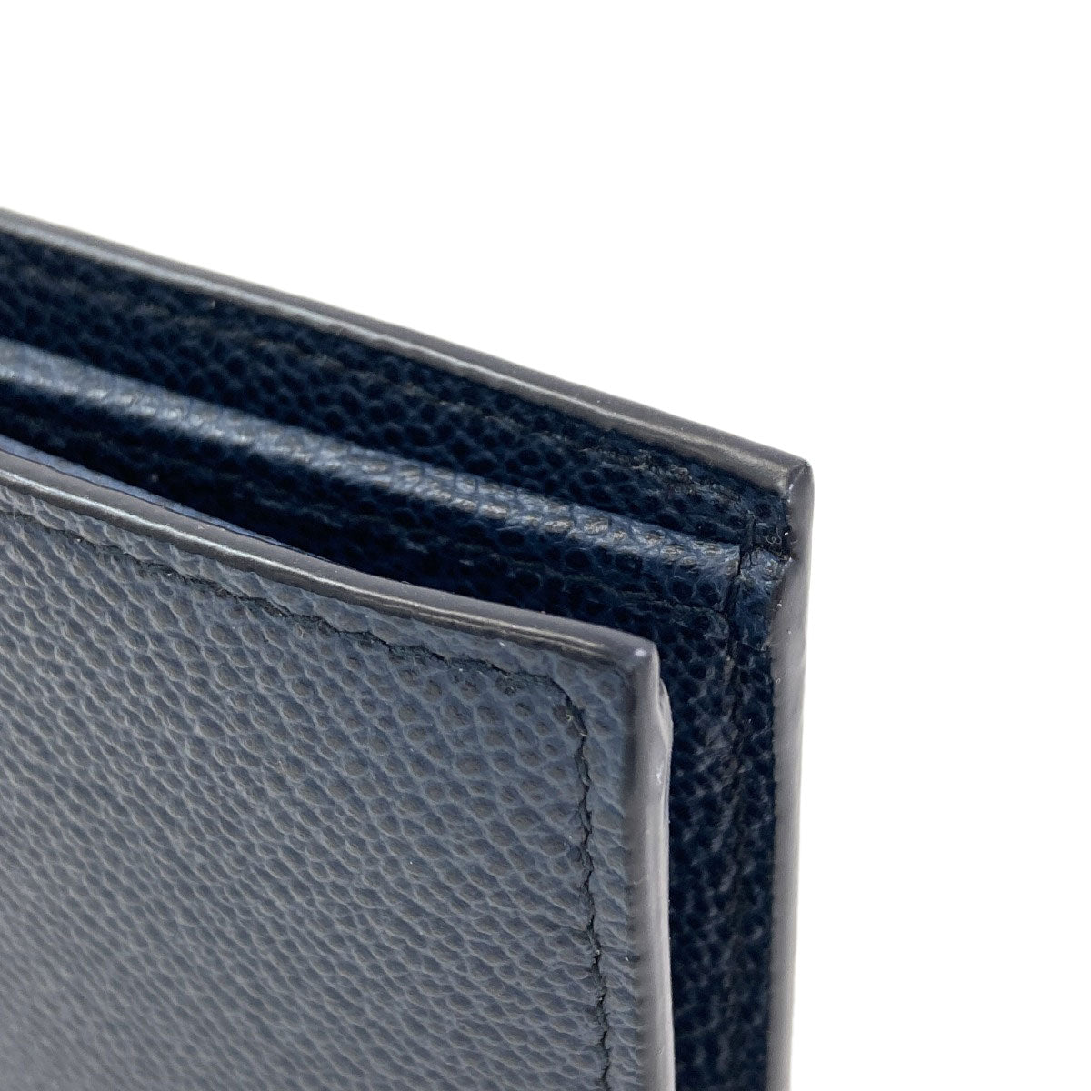 PRADA logo Bifold Wallet No Coin Pocket Leather Ladies [Used]