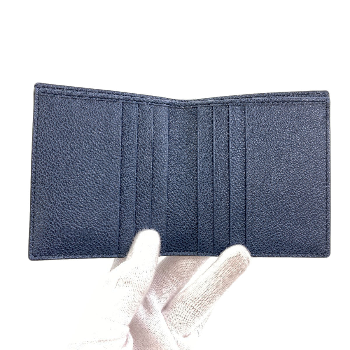 PRADA logo Bifold Wallet No Coin Pocket Leather Ladies [Used]