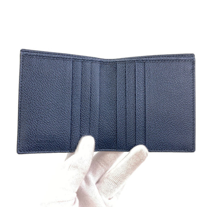 PRADA logo Bifold Wallet No Coin Pocket Leather Ladies [Used]