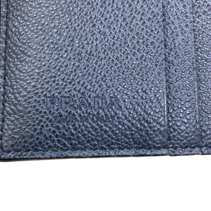 PRADA logo Bifold Wallet No Coin Pocket Leather Ladies [Used]