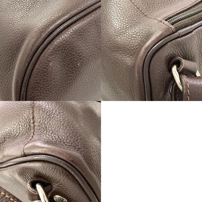 Longchamp logo Backpack Â· Daypack Leather Ladies [Used]