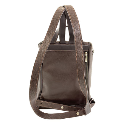 Longchamp logo Backpack Â· Daypack Leather Ladies [Used]