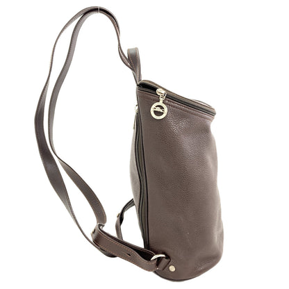 Longchamp logo Backpack Â· Daypack Leather Ladies [Used]