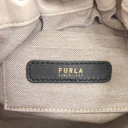 Furla アーチロゴ Handbag Leather Ladies [Used]