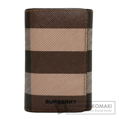 BURBERRY Burberry Check key holder PVC Ladies [Used]