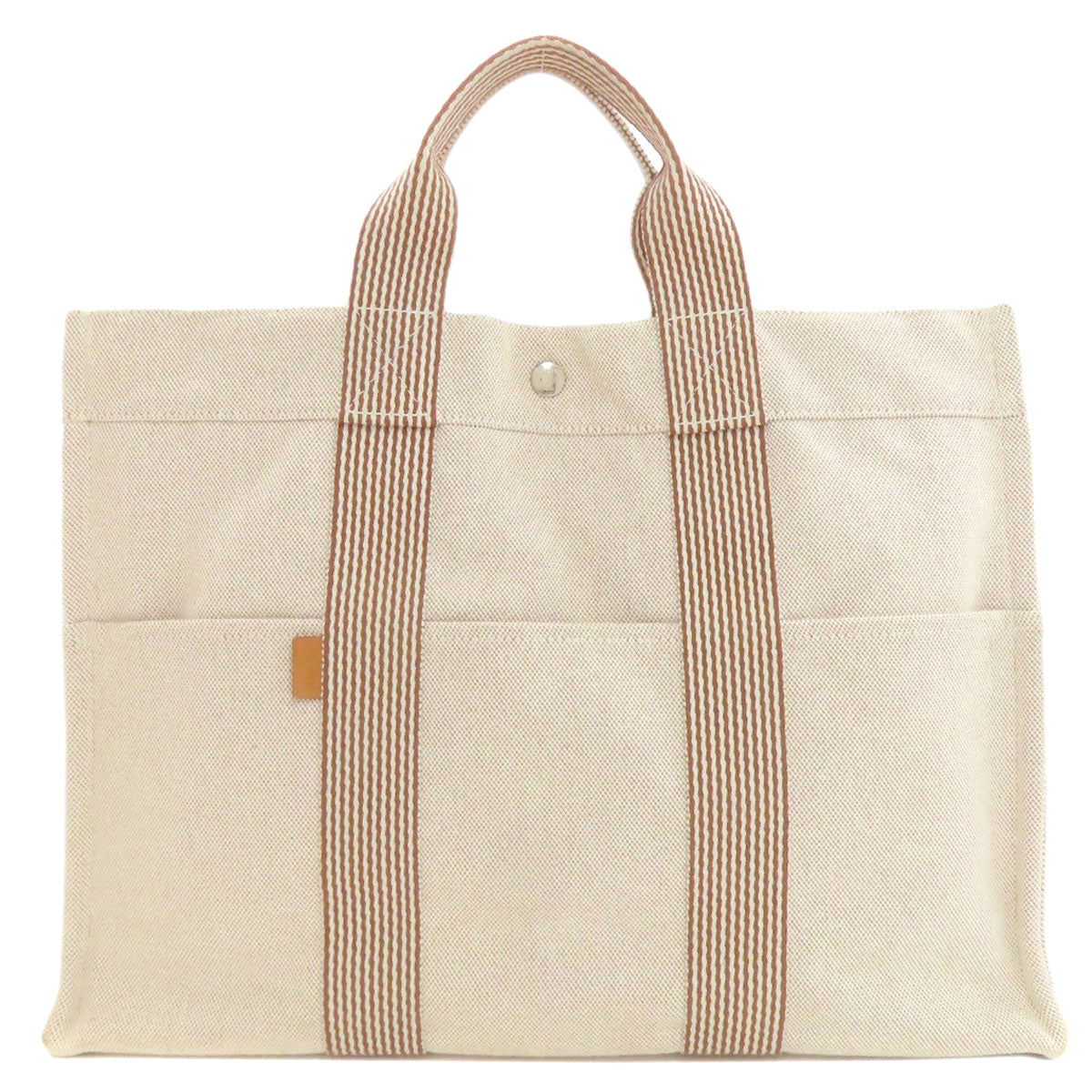 HERMES New fool toe MM Handbag Canvas Ladies [Used]