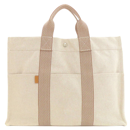 HERMES New fool toe MM Handbag Canvas Ladies [Used]