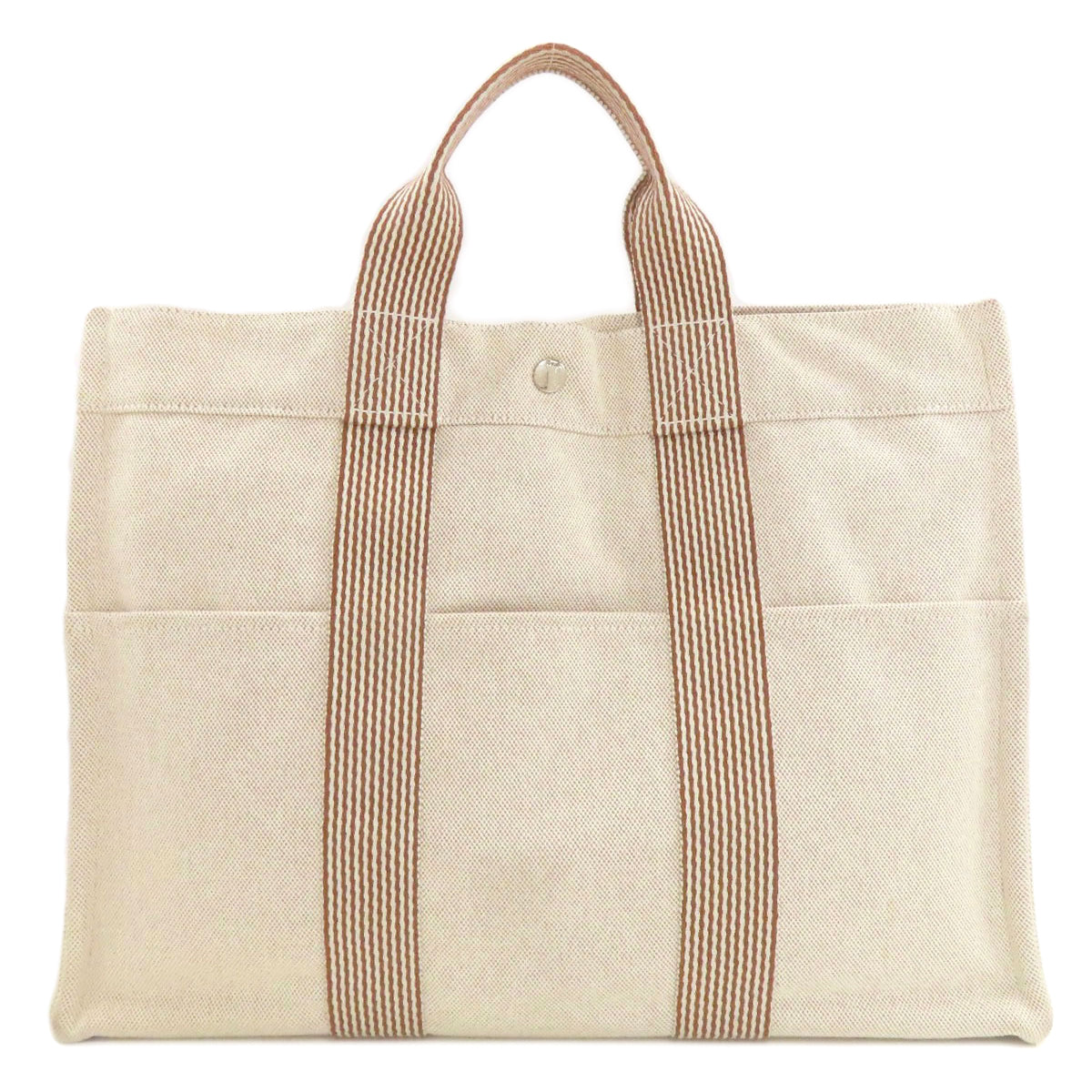 HERMES New fool toe MM Handbag Canvas Ladies [Used]