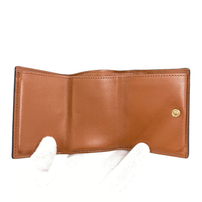 FENDI Tri-fold wallet Bifold Wallet with Coin Pocket Leather Ladies [Used]