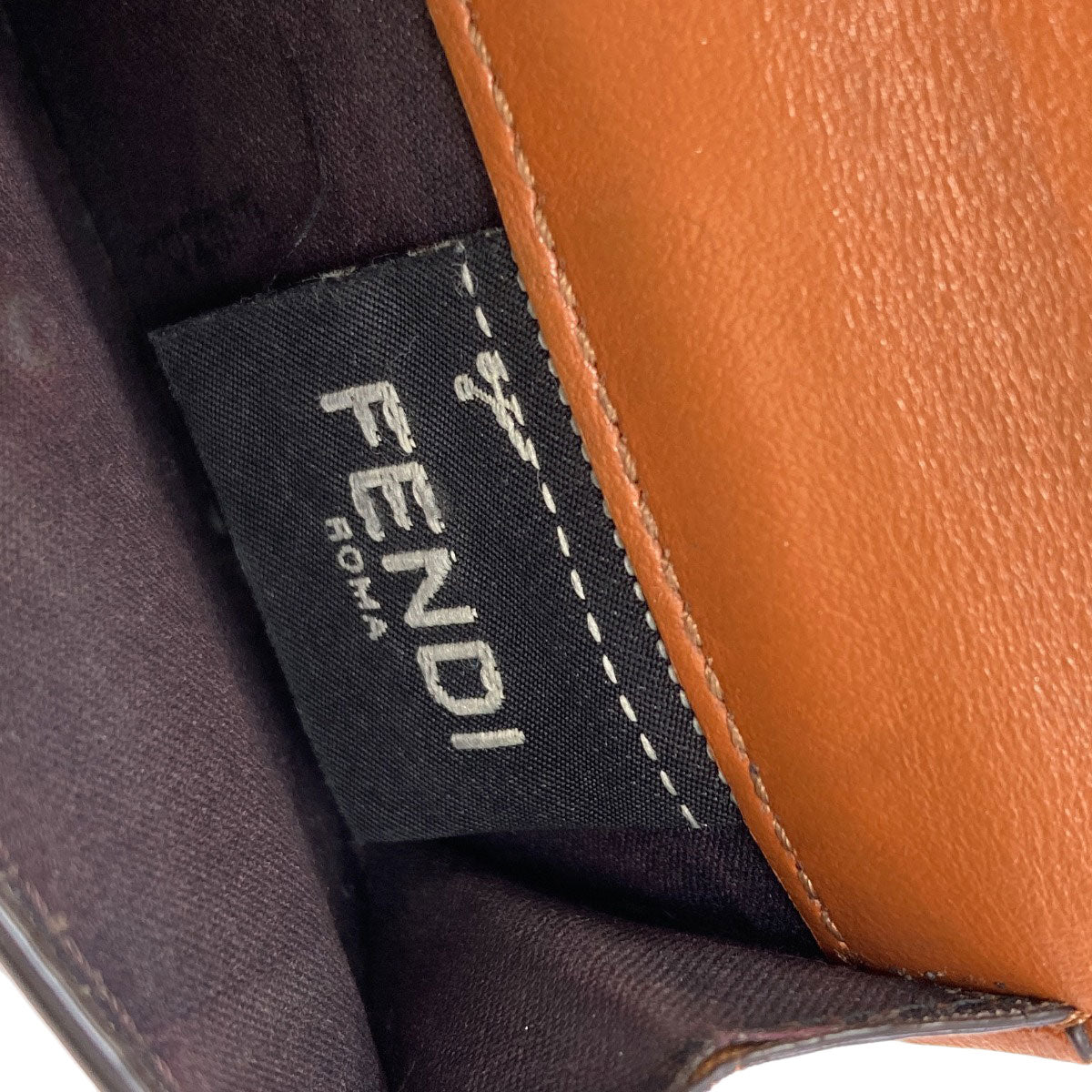 FENDI Tri-fold wallet Bifold Wallet with Coin Pocket Leather Ladies [Used]