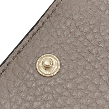 VALENTINO Studs Bifold Wallet with Coin Pocket Leather Ladies [Used]